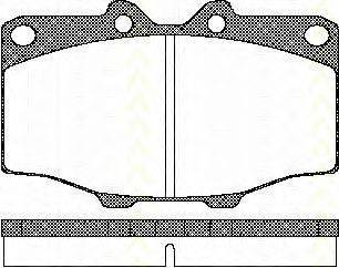 Комплект гальмівних колодок, дискове гальмо TRISCAN 8110 10034