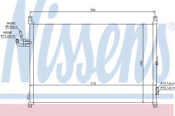 Конденсатор, кондиціонер NISSENS 940014