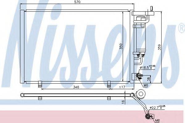 Конденсатор, кондиціонер NISSENS 940286