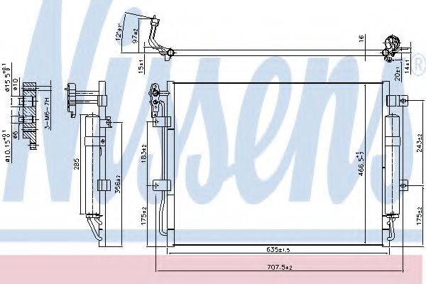 Конденсатор, кондиціонер NISSENS 940406