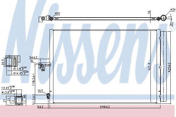 Конденсатор, кондиціонер NISSENS 940412