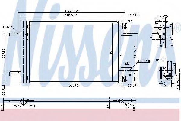 Конденсатор, кондиціонер NISSENS 940458