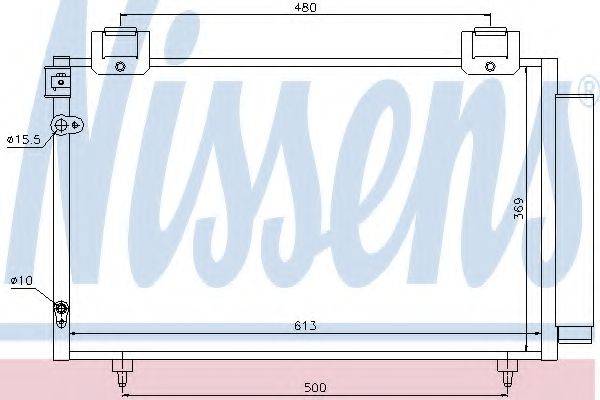 Конденсатор, кондиціонер NISSENS 94730