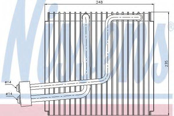 Випарник, кондиціонер NISSENS 92265