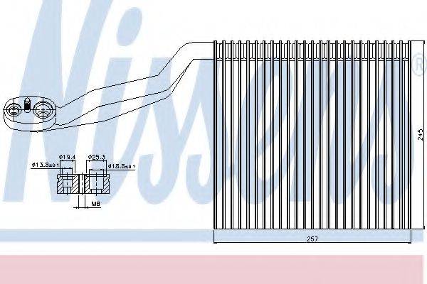 Випарник, кондиціонер NISSENS 92294