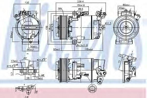 Компресор, кондиціонер NISSENS 890015