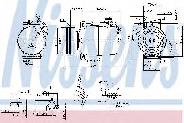 Компресор, кондиціонер NISSENS 890043