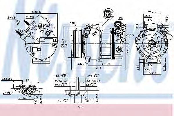 Компресор, кондиціонер NISSENS 890125