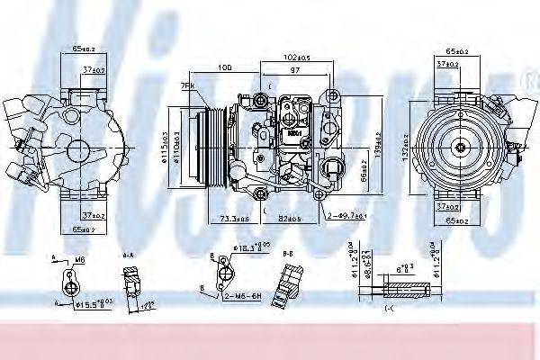 Компресор, кондиціонер NISSENS 890142