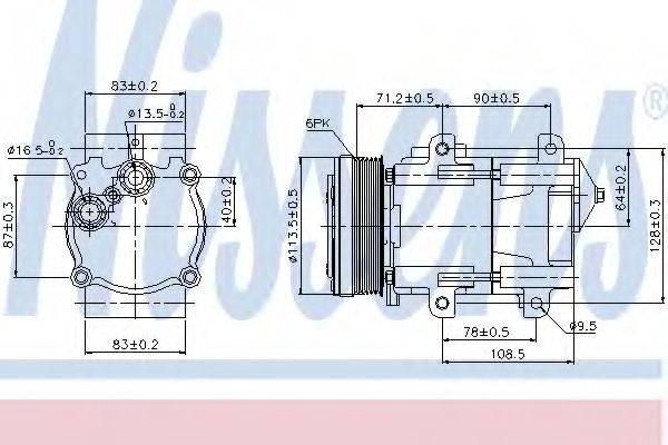 Компресор, кондиціонер NISSENS 89046