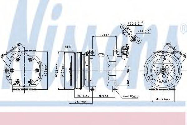 Компресор, кондиціонер NISSENS 89109