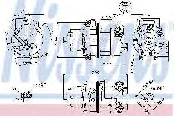 Компресор, кондиціонер NISSENS 89418