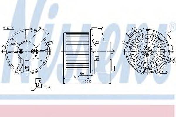 Вентилятор салону NISSENS 87092