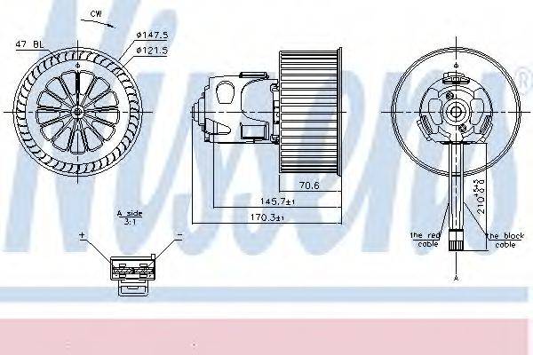 Вентилятор салону NISSENS 87240