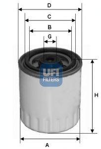 Топливный фильтр UFI 24.321.00