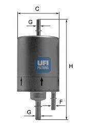 Паливний фільтр UFI 31.831.00