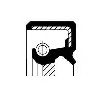 Кільце ущільнювача, колінчастий вал; Кільце ущільнювача, роздавальна коробка CORTECO 19016572B