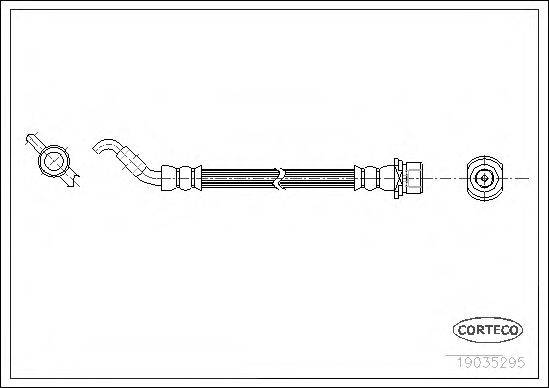 Гальмівний шланг CORTECO 19035295