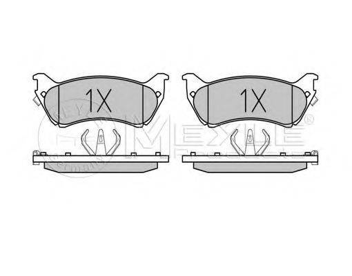 Комплект гальмівних колодок, дискове гальмо MEYLE 025 231 8917/W