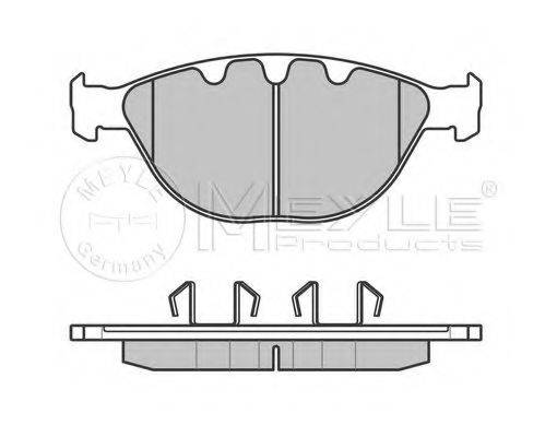 Комплект гальмівних колодок, дискове гальмо MEYLE 025 237 9120/PD