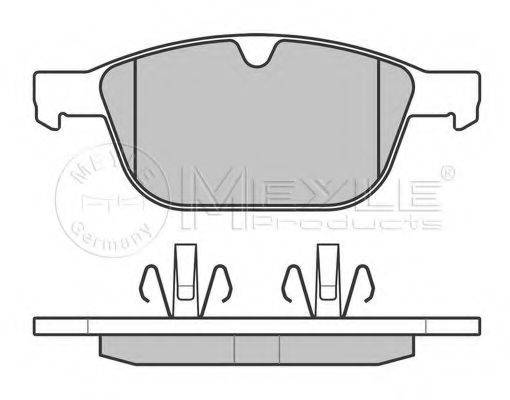 Комплект гальмівних колодок, дискове гальмо MEYLE 025 243 9920