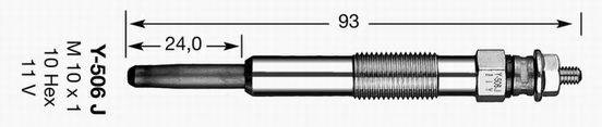 Свеча накаливания NGK 2419