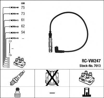 Комплект дротів запалення NGK 7013