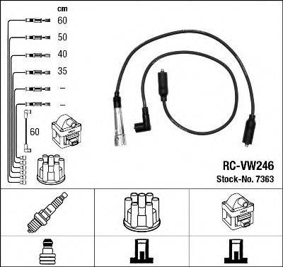 Комплект дротів запалення NGK 7363