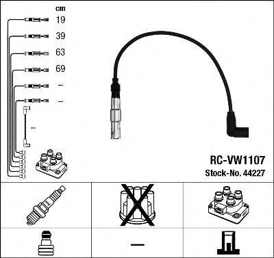 Комплект дротів запалення NGK 44227