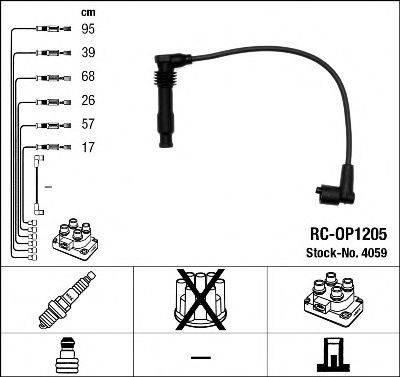 Комплект дротів запалення NGK 4059