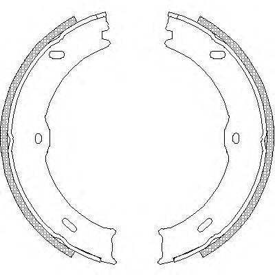 Комплект гальмівних колодок, стоянкова гальмівна система ROADHOUSE 4746.00