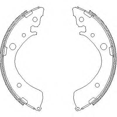 Комплект гальмівних колодок REMSA 4367.01