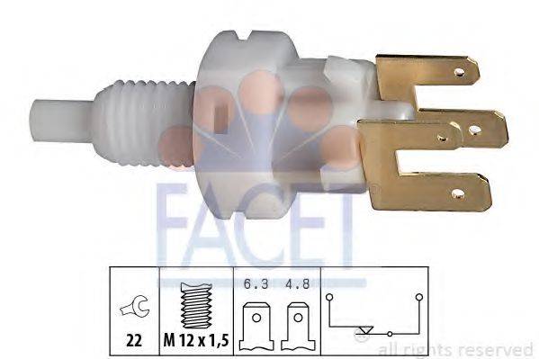 Вимикач ліхтаря сигналу гальмування FACET 7.1083