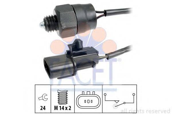 Вимикач, фара заднього ходу FACET 7.6342