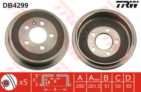 Тормозной барабан TRW DB4299