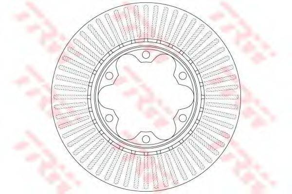 гальмівний диск TRW DF6481