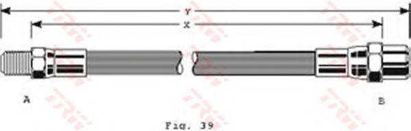 Тормозной шланг TRW PHB128