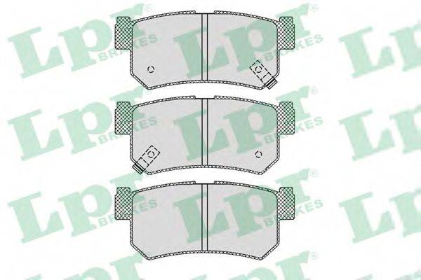 Комплект гальмівних колодок, дискове гальмо LPR 05P1210
