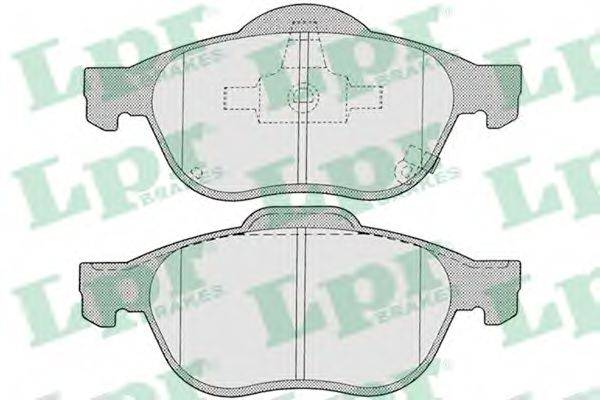 Комплект гальмівних колодок, дискове гальмо LPR 05P1215