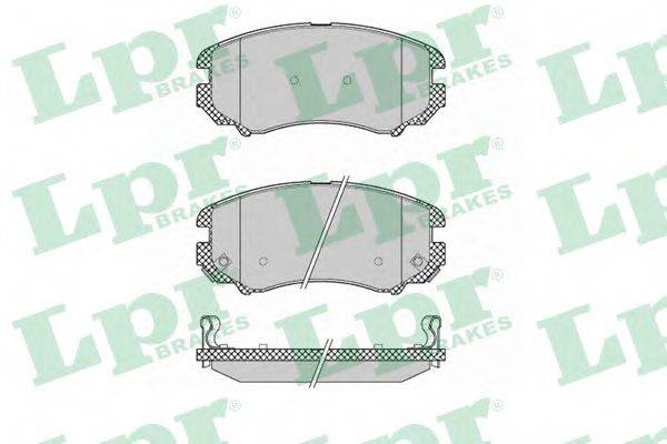 Комплект гальмівних колодок, дискове гальмо LPR 05P1369