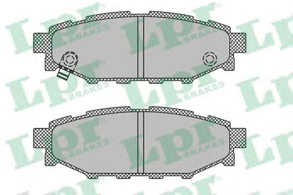 Комплект гальмівних колодок, дискове гальмо LPR 05P1408
