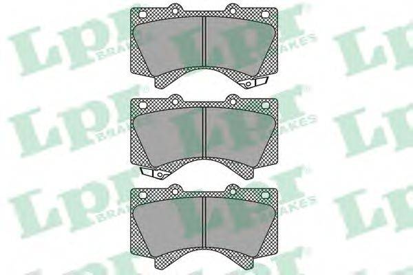 Комплект гальмівних колодок, дискове гальмо LPR 05P1418