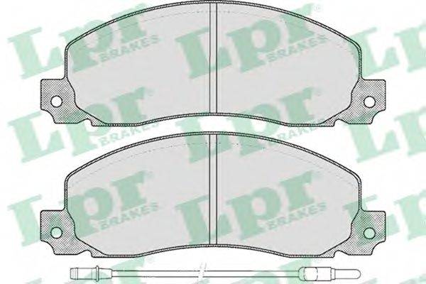 Комплект гальмівних колодок, дискове гальмо LPR 05P278
