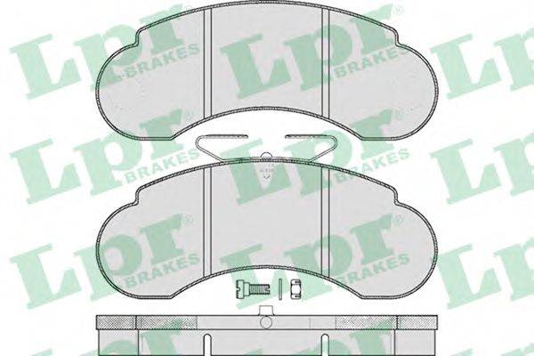 Комплект гальмівних колодок, дискове гальмо LPR 05P415
