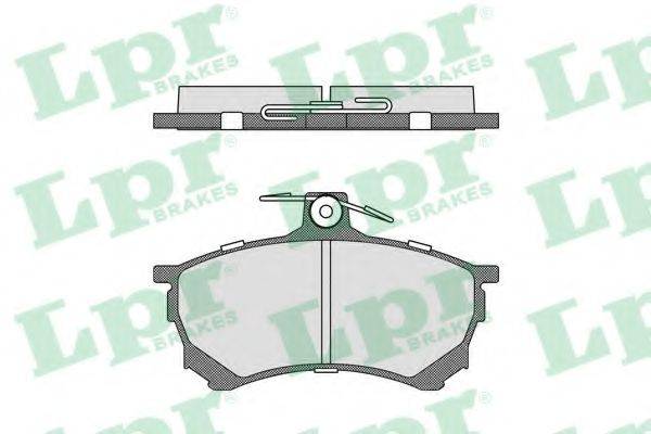 Комплект гальмівних колодок, дискове гальмо LPR 05P420