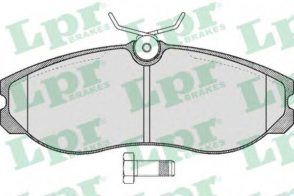Комплект гальмівних колодок, дискове гальмо LPR 05P470