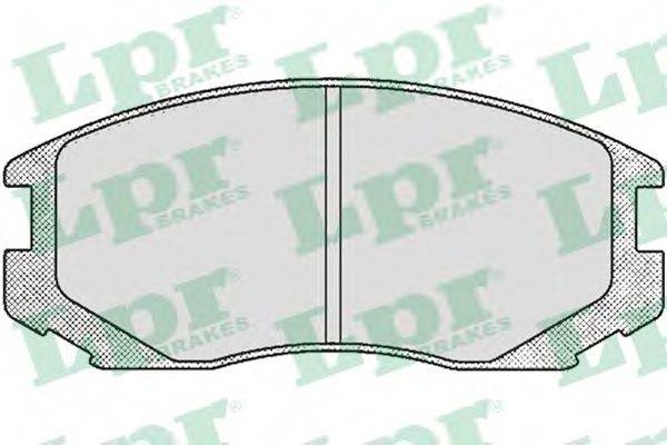 Комплект гальмівних колодок, дискове гальмо LPR 05P502