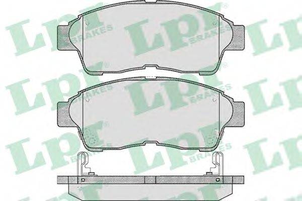 Комплект гальмівних колодок, дискове гальмо LPR 05P561
