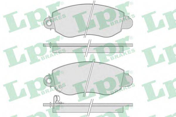Комплект гальмівних колодок, дискове гальмо LPR 05P775