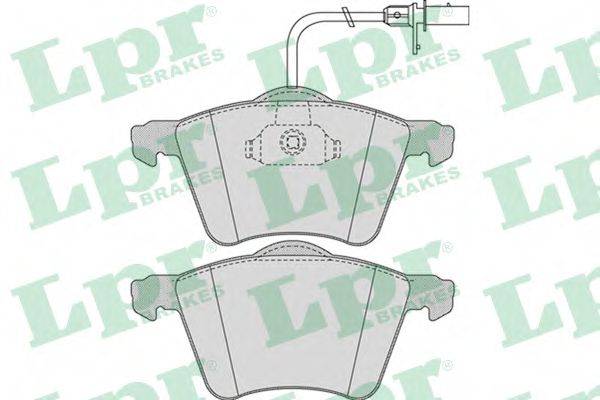 Комплект гальмівних колодок, дискове гальмо LPR 05P975